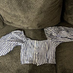 Crop top half off shoulders